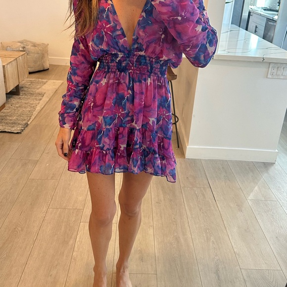 Misa Los Angeles Colorful Tie-Dye Dress - Picture 5 of 5